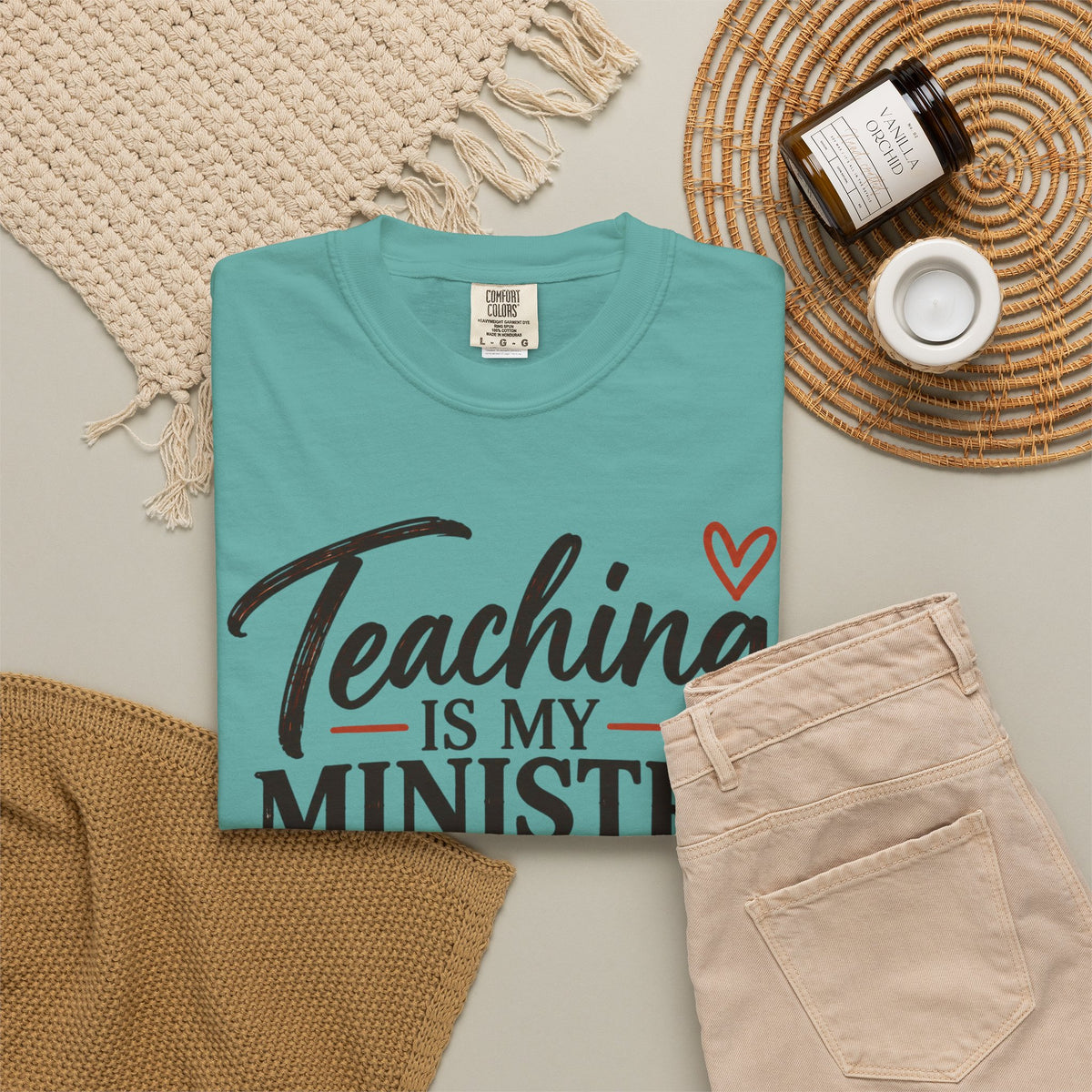 Teaching Is My Ministry — Comfort Colors Teacher T-Shirt | Inspired by Teachers