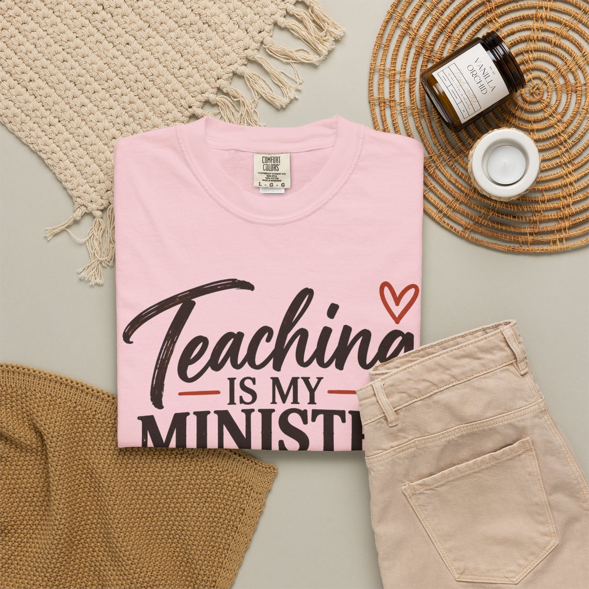 Teaching Is My Ministry — Comfort Colors Teacher T-Shirt | Inspired by Teachers