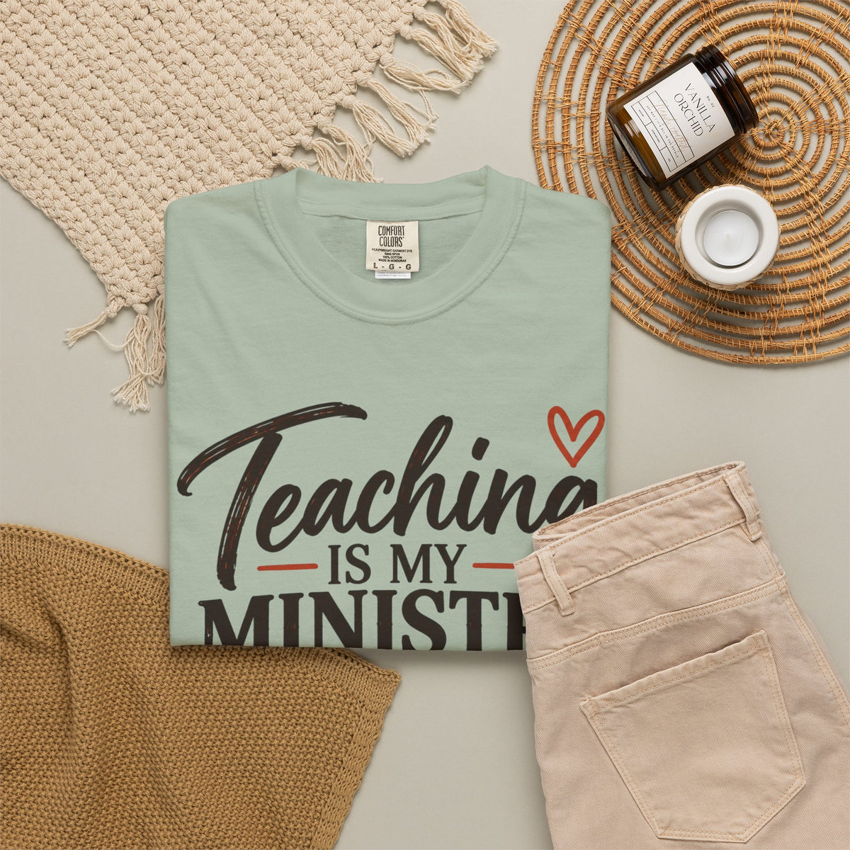 Teaching Is My Ministry — Comfort Colors Teacher T-Shirt | Inspired by Teachers