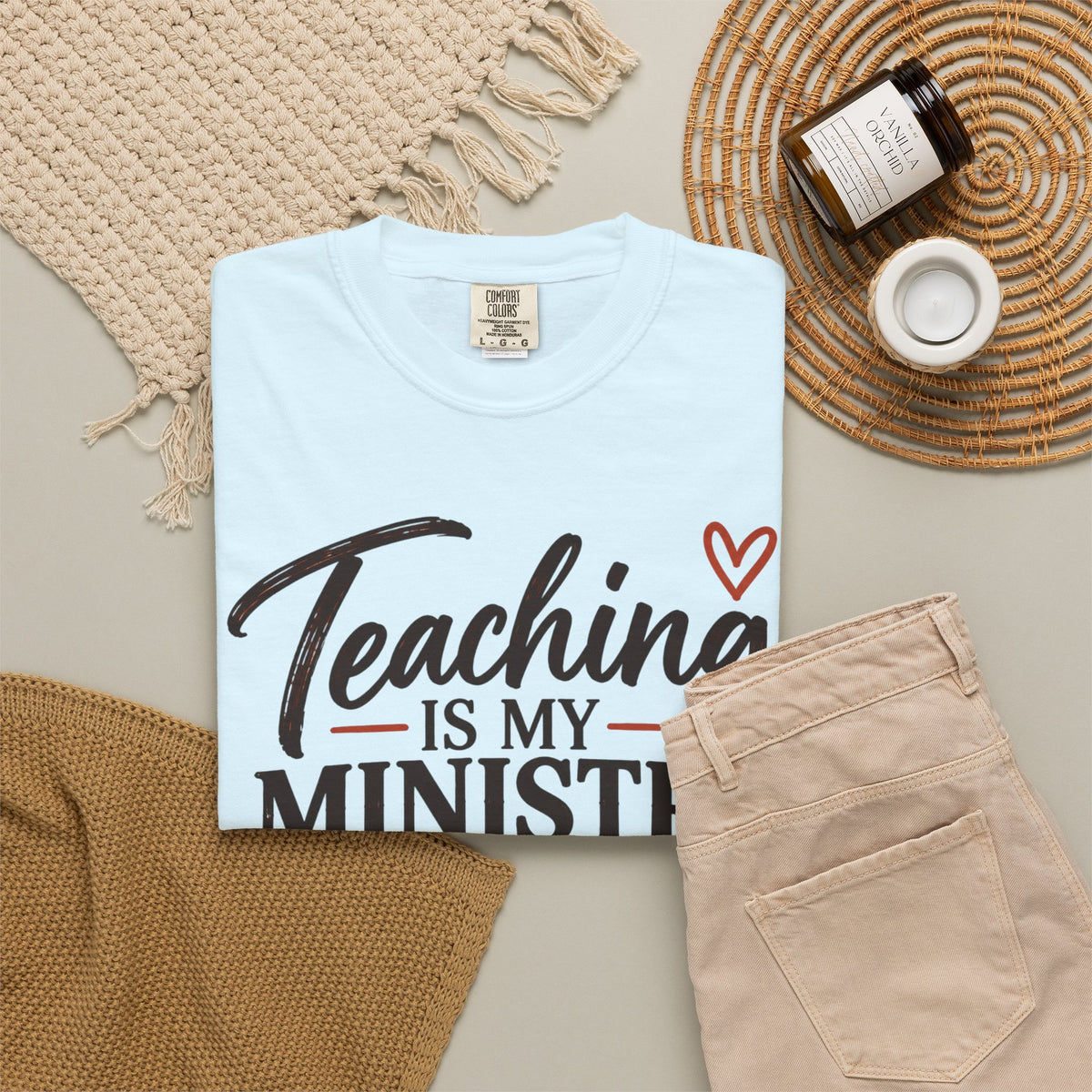 Teaching Is My Ministry — Comfort Colors Teacher T-Shirt | Inspired by Teachers