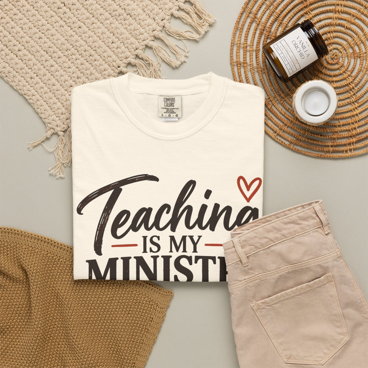 Teaching Is My Ministry — Comfort Colors Teacher T-Shirt | Inspired by Teachers