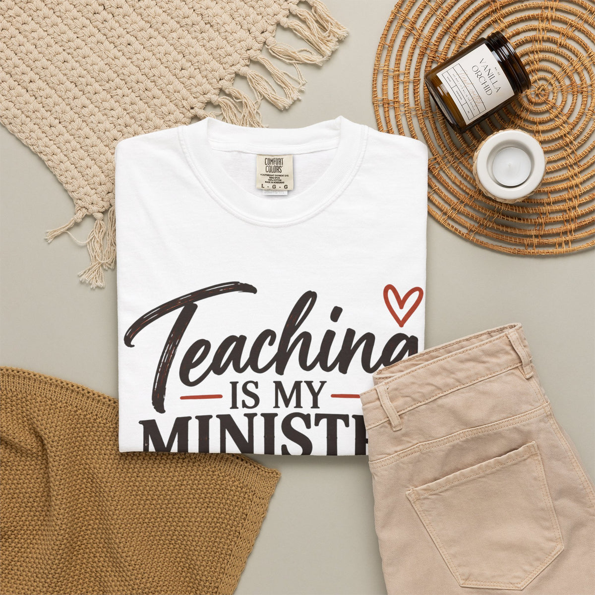 Teaching Is My Ministry — Comfort Colors Teacher T-Shirt | Inspired by Teachers