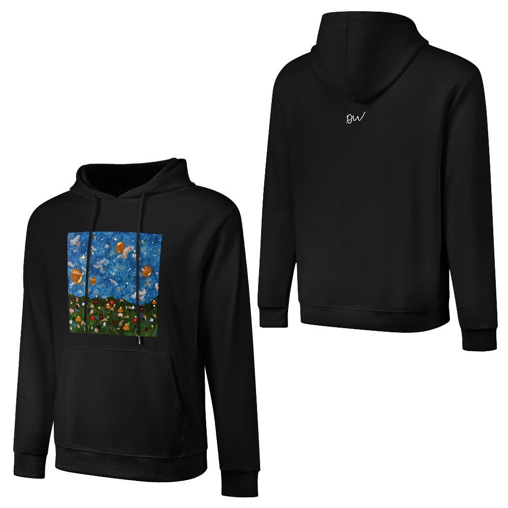 Celestial Wildflower Meadow — Original Art Hoodie
